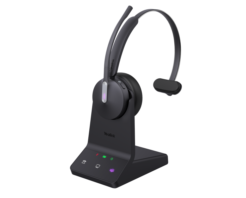 YEALINK WH64 Mono UC (schwarz, DECT, Bluetooth, Ladestation, USB)