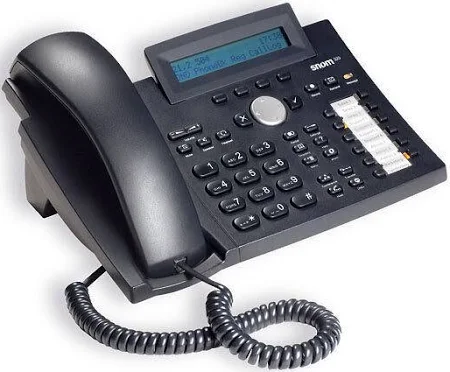SNOM 320 schwarz VoIP Leistungsfaehiges SIP Business Telefon mit Freisprechen full duplex